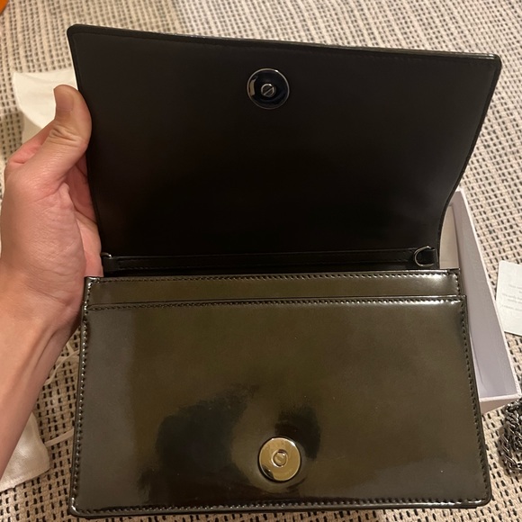 Dior diorama wallet I’m chain metallic grey - Picture 2 of 5